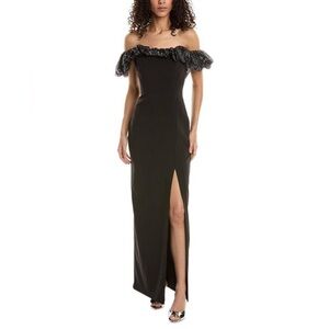 ML Monique Lhuillier
Women's Black Micaela Gown size 10 NEW
